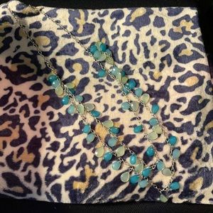 Charming Charlie’s necklace green and teal double layer